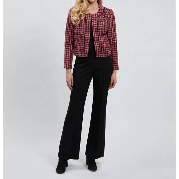 NEW ESTELLE AND FINN boucle cardigan in red/pink - Picture 1 of 1